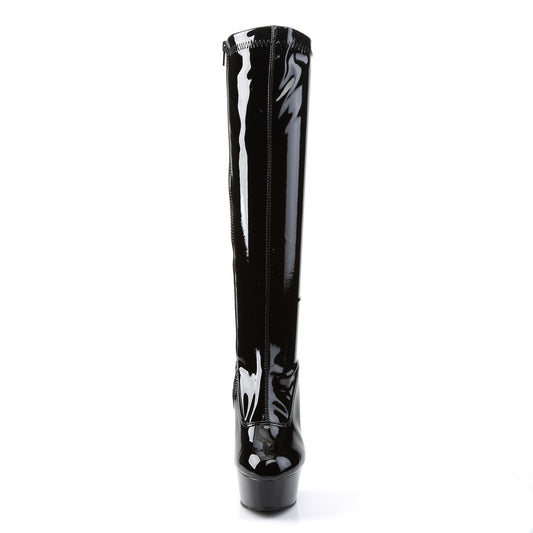 【PLEASER】DELIGHT-2000 プラットフォームシューズ Blk Str Pat/Blk【取寄】