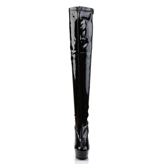【PLEASER】DELIGHT-3000 プラットフォームシューズ Blk Str Pat/Blk【取寄】