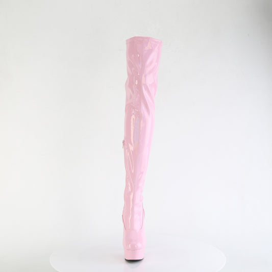 【PLEASER】DELIGHT-3000HWR シューズ B. Pink Hologram Pat/M【取寄】