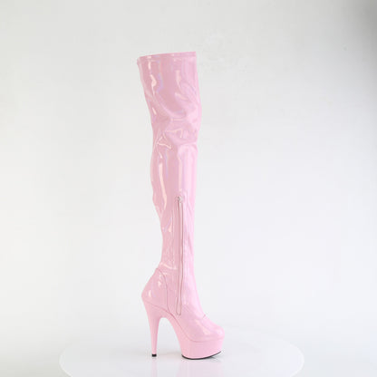 【PLEASER】DELIGHT-3000HWR シューズ B. Pink Hologram Pat/M【取寄】
