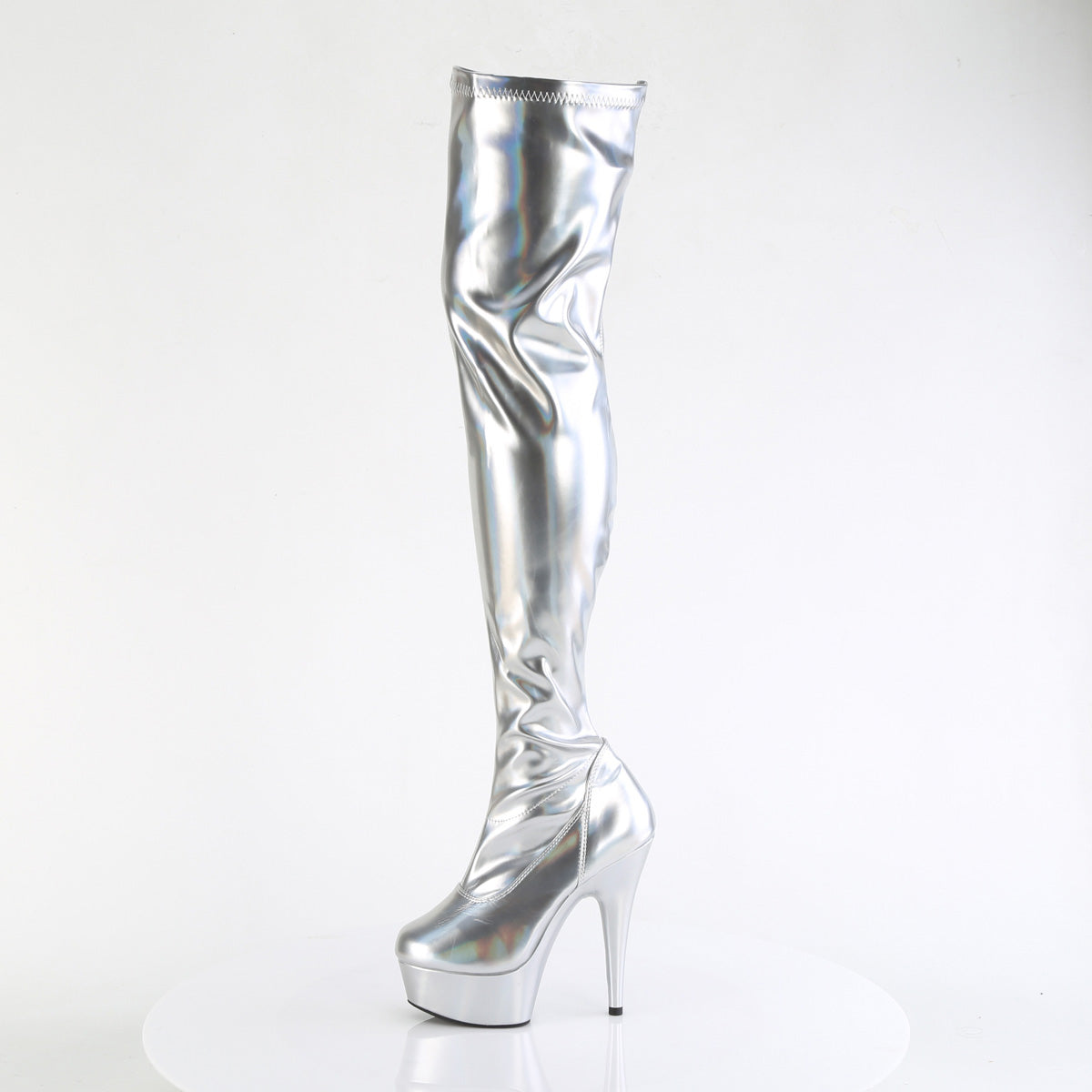 【PLEASER】DELIGHT-3000HWR シューズ Slv Hologram Pu/M【取寄】