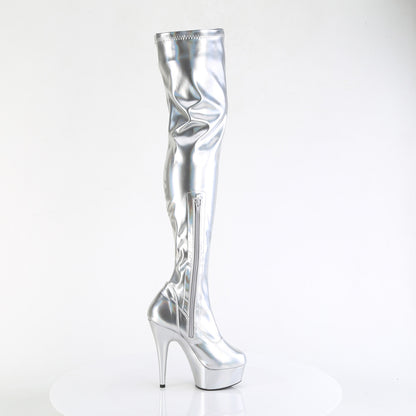 【PLEASER】DELIGHT-3000HWR シューズ Slv Hologram Pu/M【取寄】