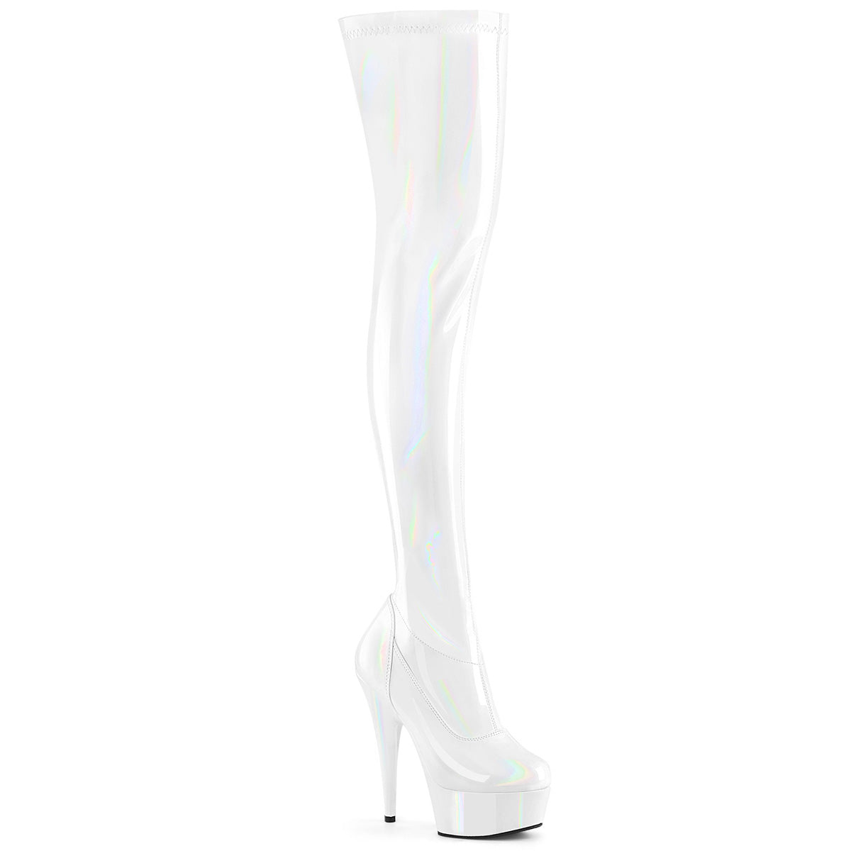 【PLEASER】DELIGHT-3000HWR シューズ Wht Hologram Pat/M【取寄】