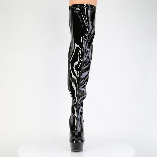 【PLEASER】DELIGHT-3000WCF プラットフォームシューズ Blk Str. Pat/Blk【取寄】