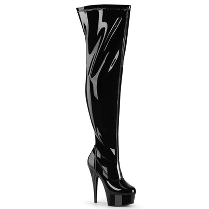 【PLEASER】DELIGHT-3000WCF シューズ Blk Str. Pat/Blk【取寄】