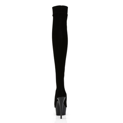 【PLEASER】DELIGHT-3002 シューズ Blk Str Velvet/Blk【取寄】