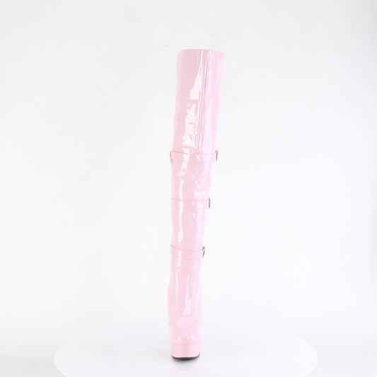 【PLEASER】DELIGHT-3018 シューズ B. Pink Str. Pat/B. Pink【取寄】