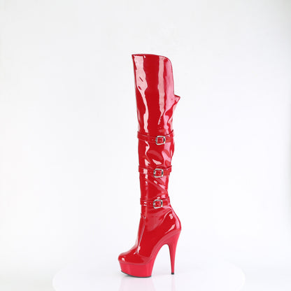 【PLEASER】DELIGHT-3018 プラットフォームシューズ Red Str. Pat/Red【取寄】