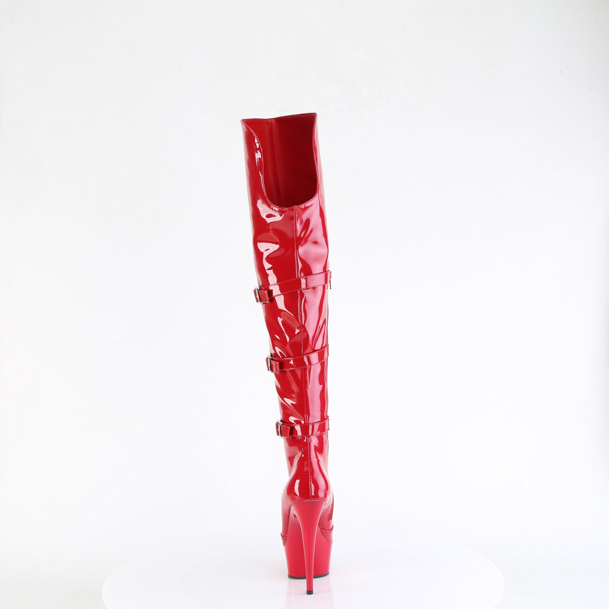 【PLEASER】DELIGHT-3018 プラットフォームシューズ Red Str. Pat/Red【取寄】