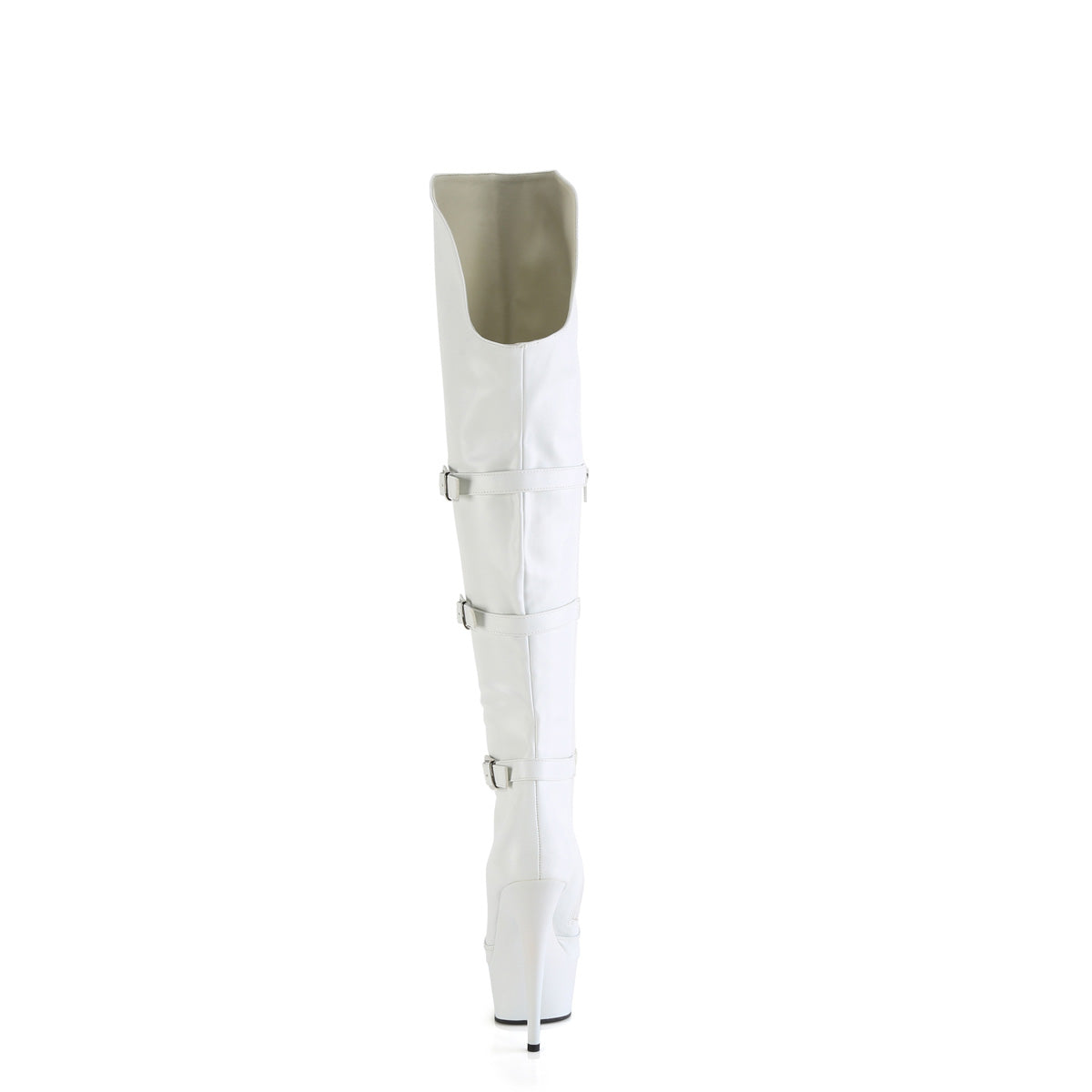 【PLEASER】DELIGHT-3018 シューズ Wht Str. Faux Leather/Wht Matte【取寄】