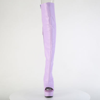 【PLEASER】DELIGHT-3019 シューズ Lavender Faux Leather/Lavender Matte【取寄】
