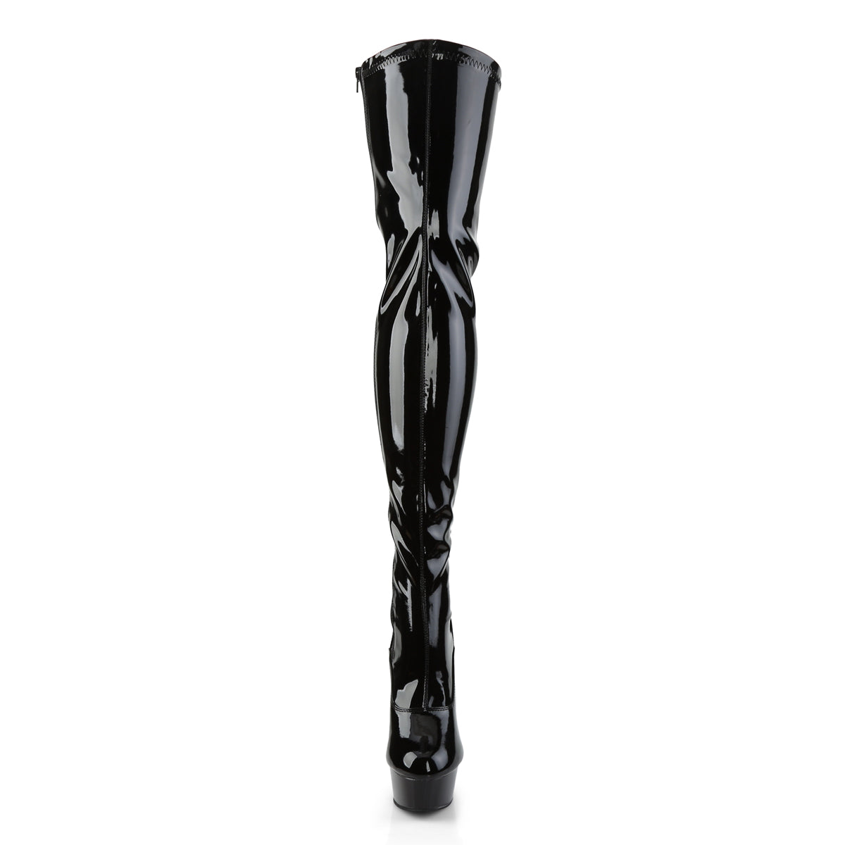 【PLEASER】DELIGHT-3063 シューズ Blk Str Pat/Blk【取寄】