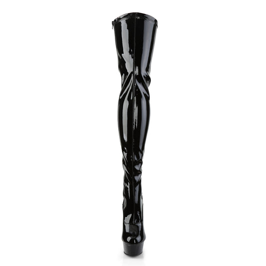 【PLEASER】DELIGHT-3063 プラットフォームシューズ Blk Str Pat/Blk【取寄】