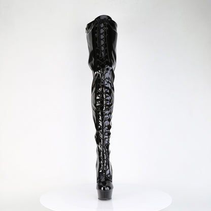 【PLEASER】DELIGHT-4023 シューズ Blk Str Pat/Blk【取寄】