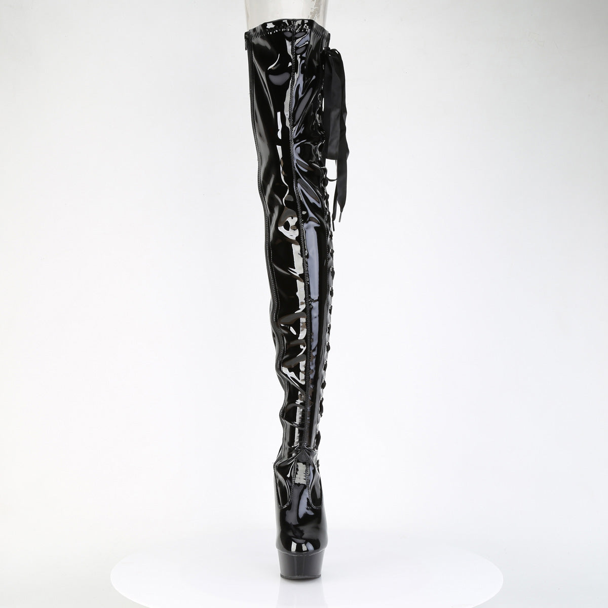 【PLEASER】DELIGHT-4050 プラットフォームシューズ Blk Str Pat/Blk【取寄】