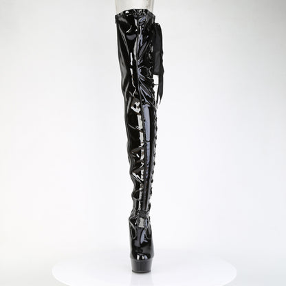 【PLEASER】DELIGHT-4050 プラットフォームシューズ Blk Str Pat/Blk【取寄】