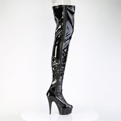【PLEASER】DELIGHT-4050 プラットフォームシューズ Blk Str Pat/Blk【取寄】
