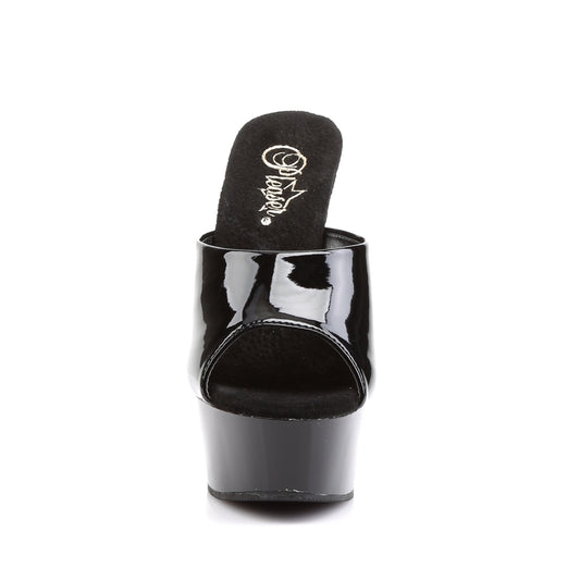 【PLEASER】DELIGHT-601 シューズ Blk Pat/Blk【取寄】
