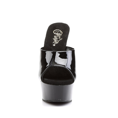 【PLEASER】DELIGHT-601 プラットフォームシューズ Blk Pat/Blk【取寄】