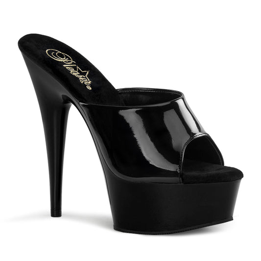 【PLEASER】DELIGHT-601 プラットフォームシューズ Blk Pat/Blk【取寄】