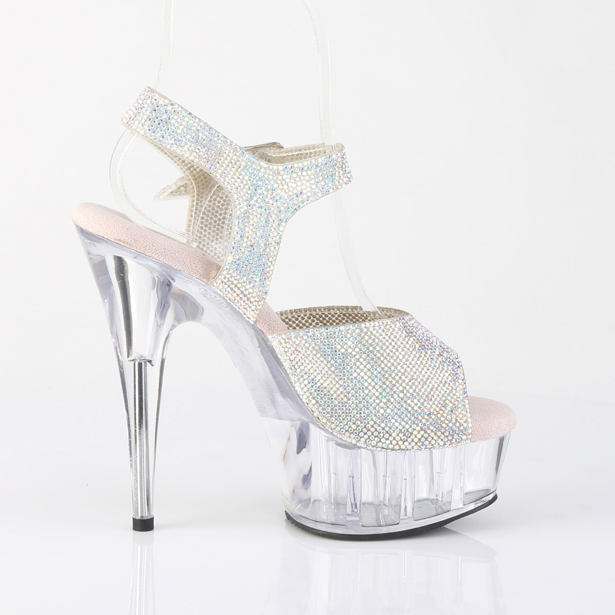 【PLEASER】DELIGHT-608N-RS プラットフォームシューズ Slv AB RS-TPU/Clr【取寄】