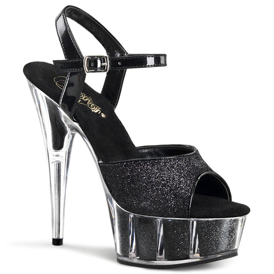 【PLEASER】DELIGHT-609-5G シューズ Blk Gltr/Blk Gltr【取寄】