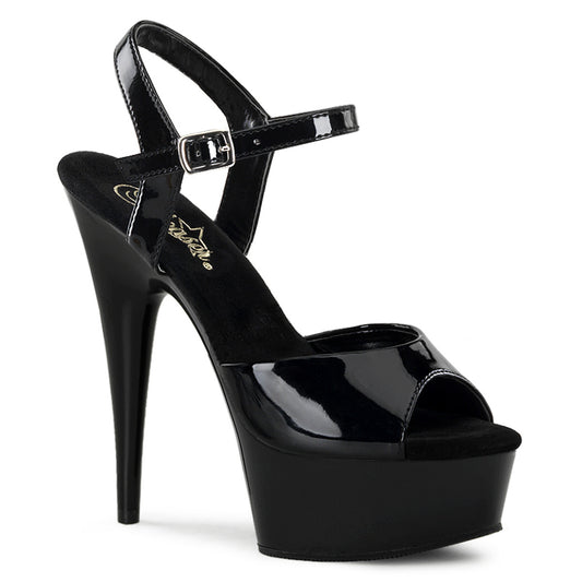 【PLEASER】DELIGHT-609 シューズ Blk Pat/Blk【取寄】