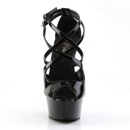 【PLEASER】DELIGHT-612 シューズ Blk/Blk【取寄】