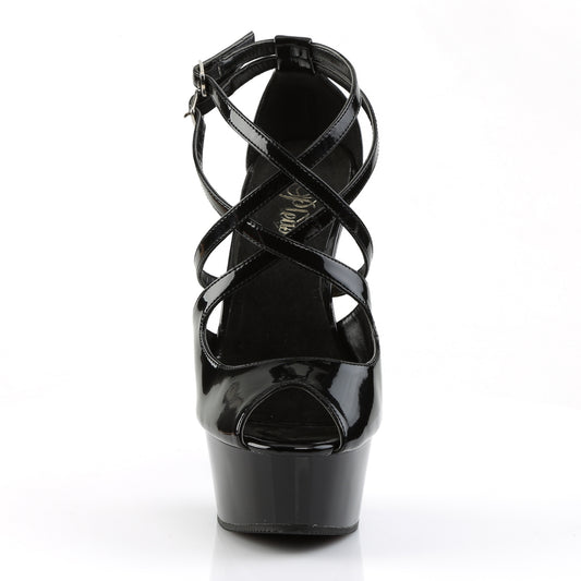 【PLEASER】DELIGHT-612 シューズ Blk/Blk【取寄】
