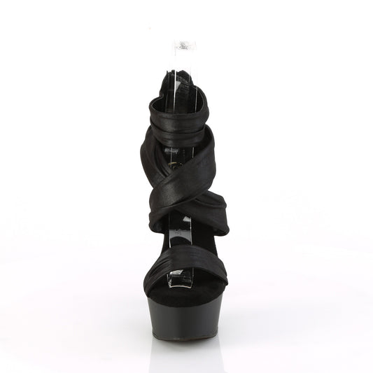 【PLEASER】DELIGHT-620 シューズ Blk Faux Le-Fabric/Blk Matte【取寄】