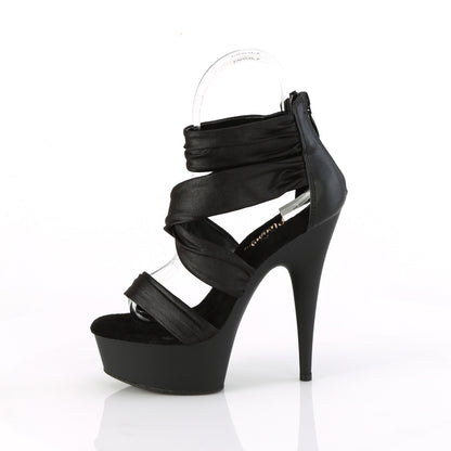 【PLEASER】DELIGHT-620 シューズ Blk Faux Le-Fabric/Blk Matte【取寄】