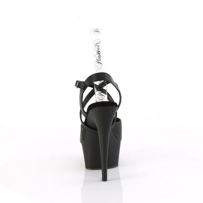 【PLEASER】DELIGHT-624-1 シューズ Blk Faux Leather/Blk Matte【取寄】