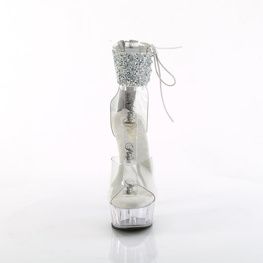 【PLEASER】DELIGHT-624RS-02 シューズ Clr-Slv AB RS/Clr【取寄】