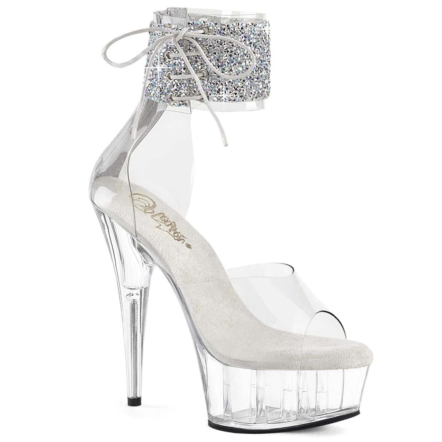 【PLEASER】DELIGHT-624RS-02 シューズ Clr-Slv AB RS/Clr【取寄】
