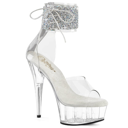 【PLEASER】DELIGHT-624RS-02 プラットフォームシューズ Clr-Slv AB RS/Clr【取寄】