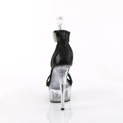 【PLEASER】DELIGHT-641 シューズ Blk Shimmery Fabric/Clr【取寄】