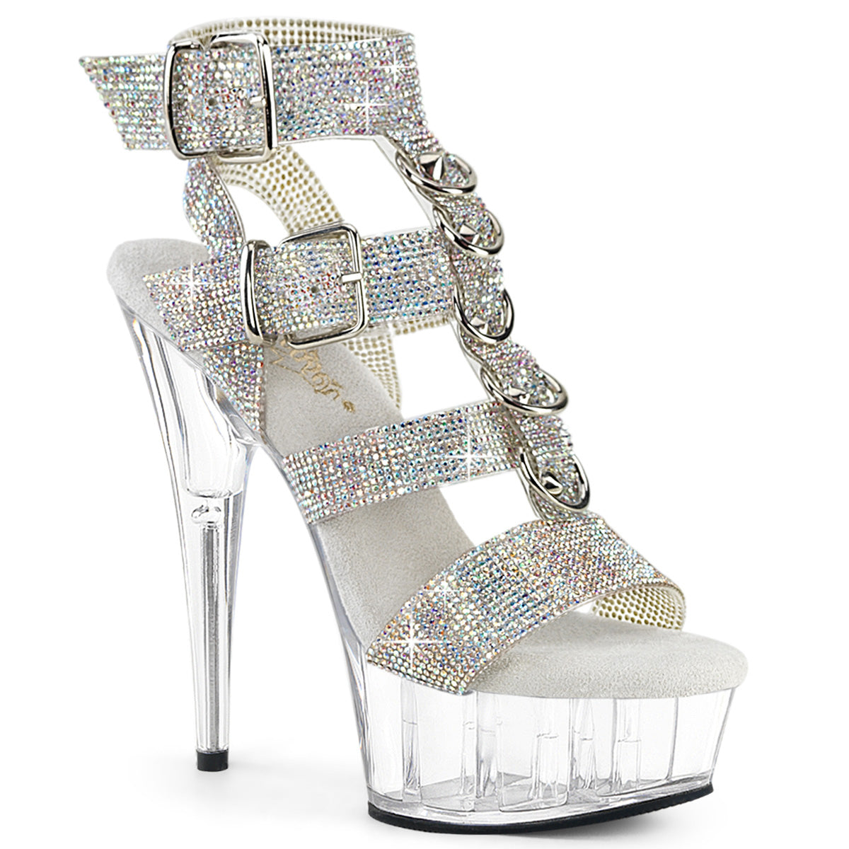 【PLEASER】DELIGHT-656RS シューズ Slv AB RS-TPU/Clr【取寄】