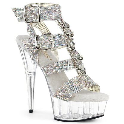【PLEASER】DELIGHT-656RS プラットフォームシューズ Slv AB RS-TPU/Clr【取寄】