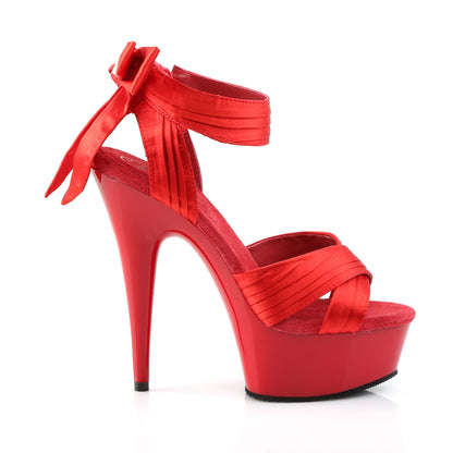 【PLEASER】DELIGHT-668 シューズ Red Satin/Red【取寄】