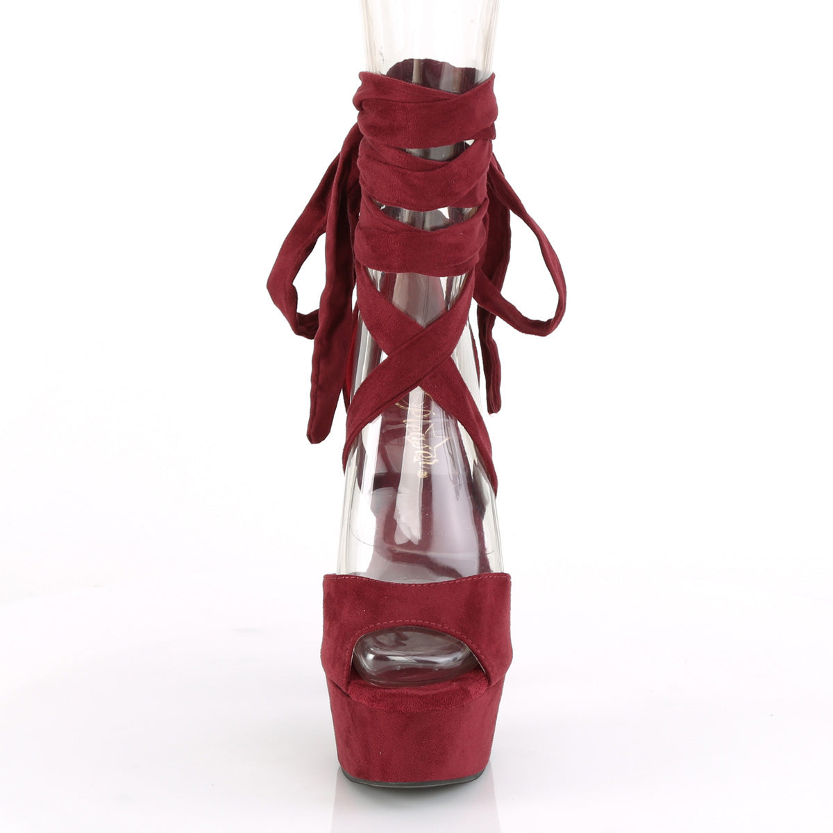 【PLEASER】DELIGHT-679 シューズ Burgundy Faux Suede/Burgundy Faux Suede【取寄】