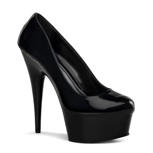 【PLEASER】DELIGHT-685 プラットフォームシューズ Blk Pat/Blk【取寄】
