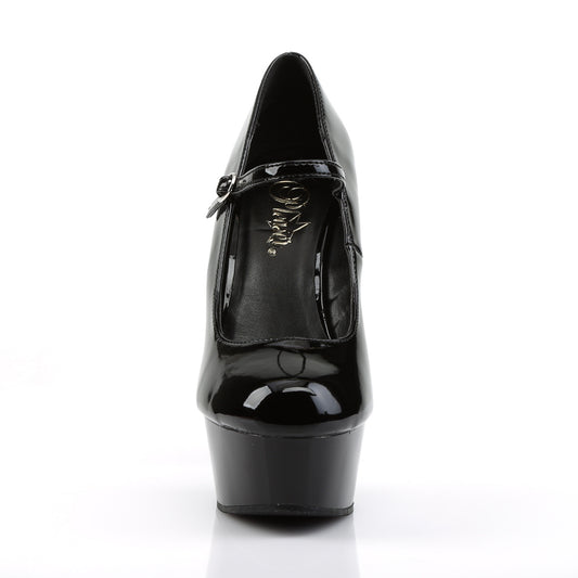 【PLEASER】DELIGHT-687 シューズ Blk Pat/Blk【取寄】