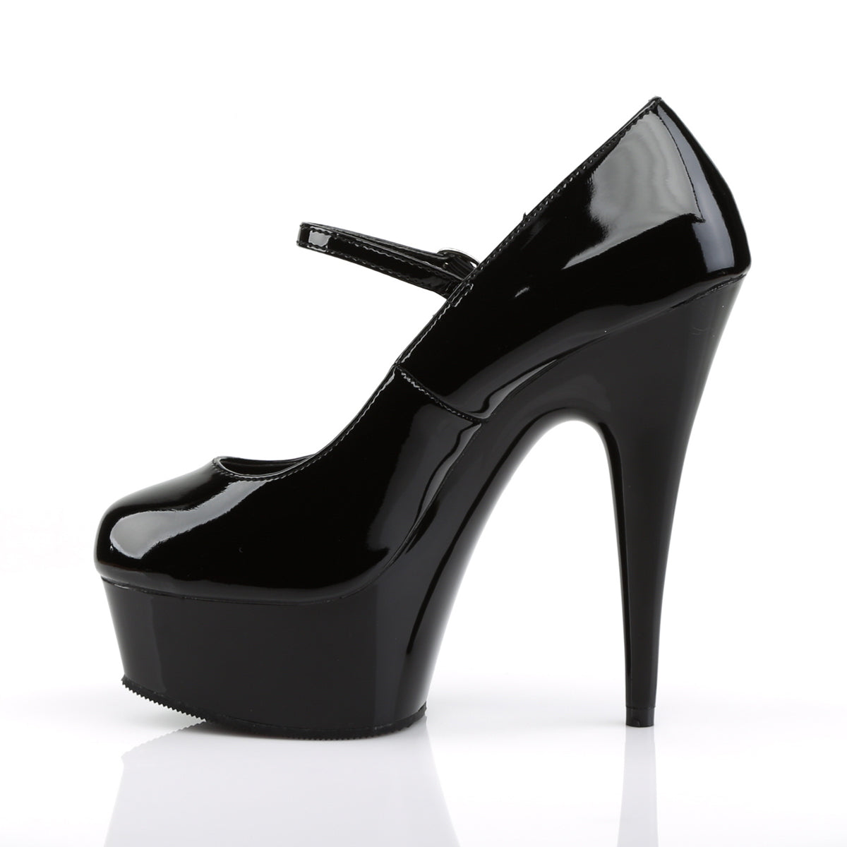 【PLEASER】DELIGHT-687 シューズ Blk Pat/Blk【取寄】