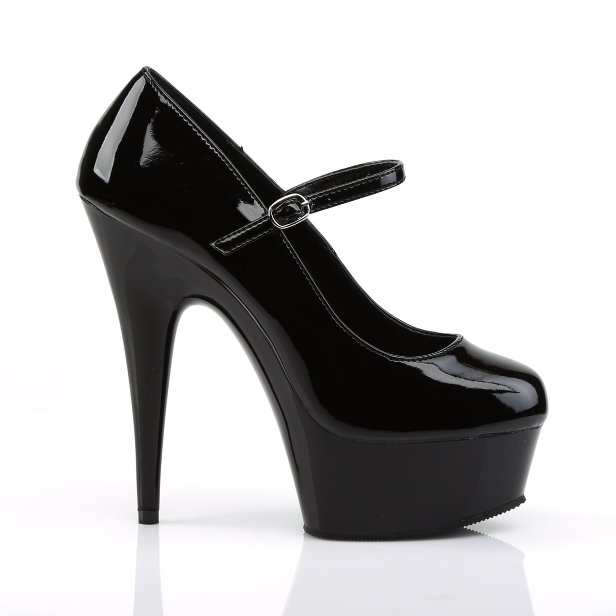 【PLEASER】DELIGHT-687 シューズ Blk Pat/Blk【取寄】