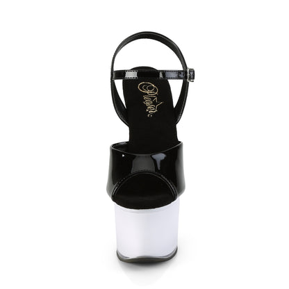 【PLEASER】DISCOLITE-709 シューズ Blk Pat/White Glow【取寄】