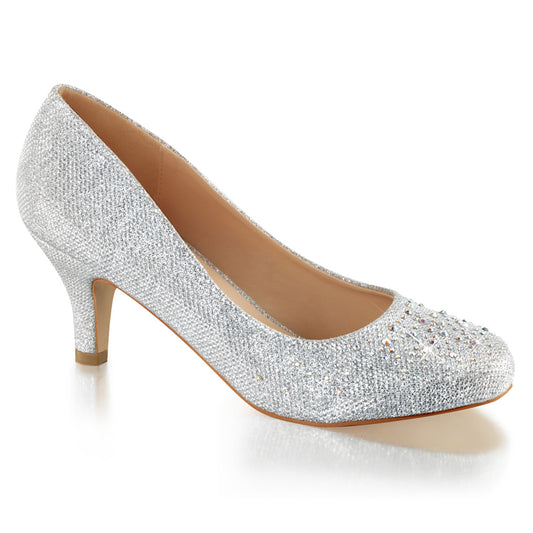【FABULICIOUS】DORIS-06 ヒールシューズ Slv Glitter Mesh Fabric【取寄】