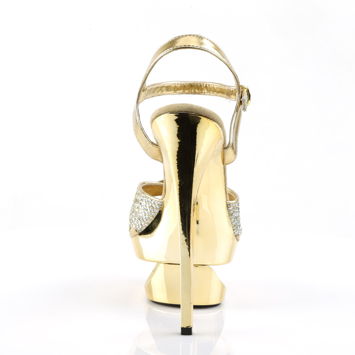 【PLEASER】ECLIPSE-619G プラットフォームシューズ Gold Multi Gltr/Gold Chrome【取寄】
