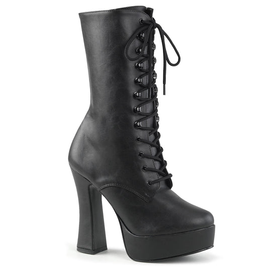 【PLEASER】ELECTRA-1020 シューズ Blk Faux Leather/Blk Matte【取寄】
