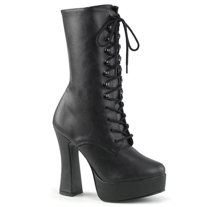 【PLEASER】ELECTRA-1020 プラットフォームシューズ Blk Faux Leather/Blk Matte【取寄】