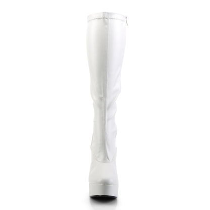【PLEASER】ELECTRA-2000Z プラットフォームシューズ Wht Str Faux Leather【取寄】